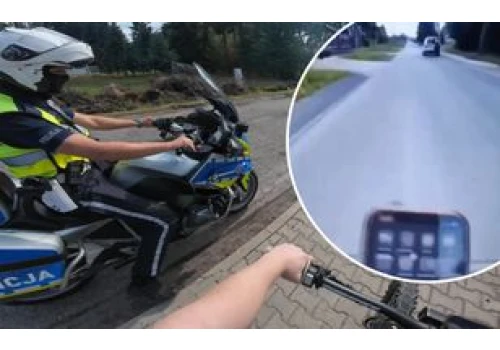 Uciekał przed policją i wszystko nagrywał. Szalona jazda nastolatka