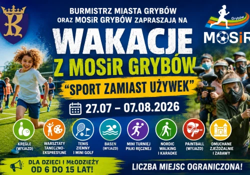 Wakacje z MOSiR Grybów. Ruszają zapisy na zajęcia