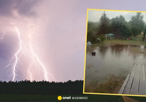 Burze i silne ulewy w województwie łódzkim. Są lokalne zalania