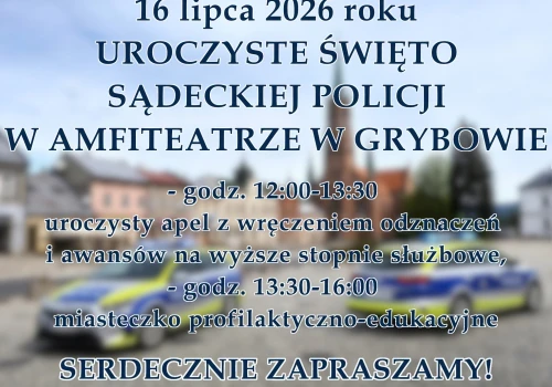 Święto Policji w Grybowie. Mundurowi zapraszają
