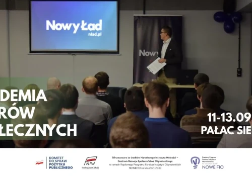 Rusza Akademia Liderów Społecznych! I edycja: 11–13 września, Sieniawa