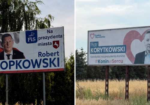 Polityczny bilbord przy drodze. Radny twierdzi, że to 