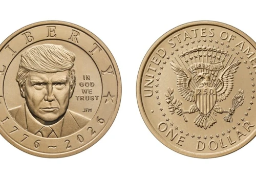 Amerykańska mennica zaczyna wybijać złote jednodolarówki z wizerunkiem Trumpa