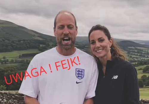 Uwaga, fejk! Sieć obiegło „nagranie” księcia Williama i Kate przed meczem Anglii z Argentyną. To sztuczna inteligencja