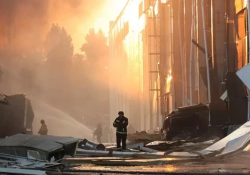 Rosyjski atak rakietowy na Kijów