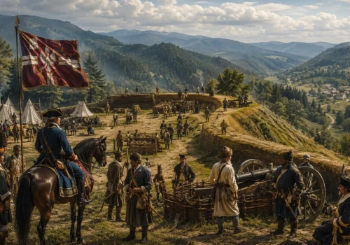 Ostatnia straż na karpackim szlaku.Szaniec Lubomirskiego w Roztokach Górnych.