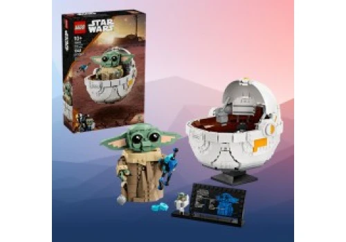 LEGO Star Wars Grogu w wózku za 274,99 zł (cena katalogowa 419,99 zł) w Amazon PL