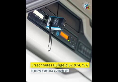 Grecki tachograf sprawdzony w Niemczech – wartość wykroczeń sięgnęła 98 tys. euro