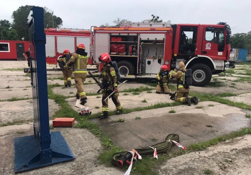 Poligon Akademii Pożarniczej zyska dwa nowe trenażery