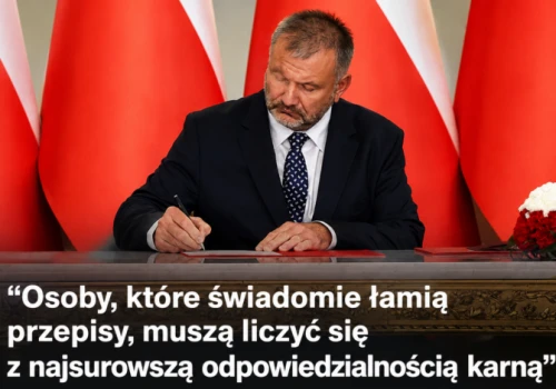 Szef MS o skazaniu Ł. Żaka: osoby, które świadomie łamią przepisy, muszą liczyć się z najsurowszą karą