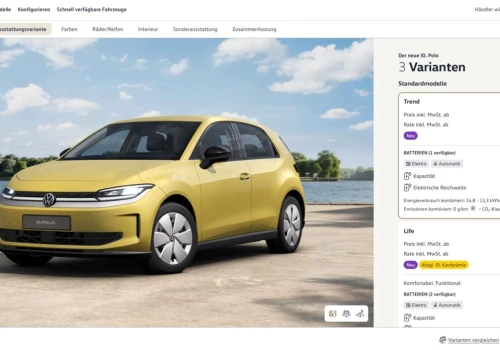 VW ID. Polo ~39 (37) kWh dostępny. Kolor Wartburg Gelb, CENA: 24 995 euro, w Polsce wychodzi 111 800 złotych za 334 jedn. zasięgu