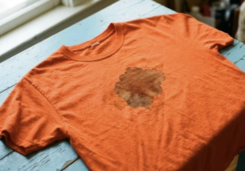 Poplamiony T-shirt z Vinted za 10 zł. Sprzedawcy są bezkarni, ale przed nadużyciami można się ustrzec