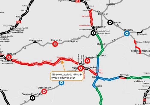 100 km drogi ekspresowej S10 jest już w budowie. Kiedy pojadą nią kierowcy?