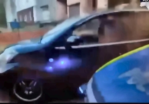 Subaru nie zatrzymało się do kontroli. Finał pościgu dla kierowcy był fatalny. Zobacz nagranie