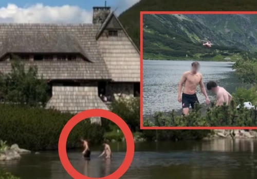 Turyści wskoczyli do stawu w Tatrach. Internauci nie mają litości. 