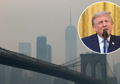 Donald Trump pisze o złej jakości powietrza. 