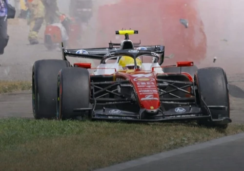 GP Belgii F1 2026: działo się w 3. treningu. Hamilton rozbił Ferrari w końcówce