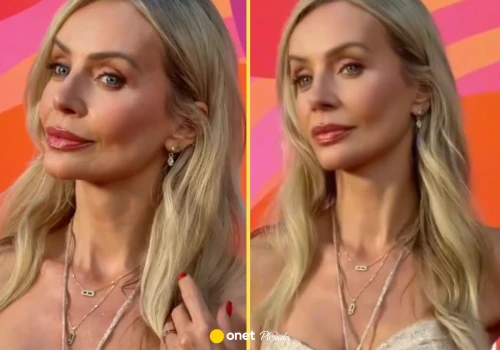 Gdy wyszła na scenę TVP, wszyscy patrzyli tylko na nią. Uwagę zwraca wycięcie