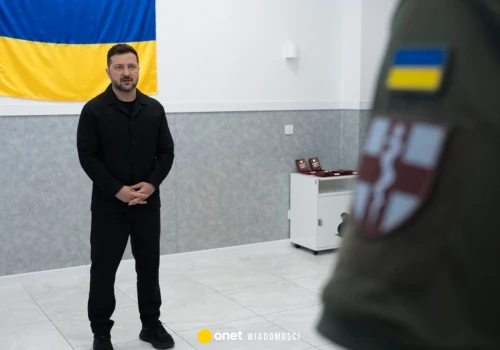 Wołodymyr Zełenski reaguje na protesty. 