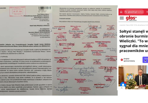 Wieliccy sołtysi weszli w politykę, nie wiedząc co to votum zaufania