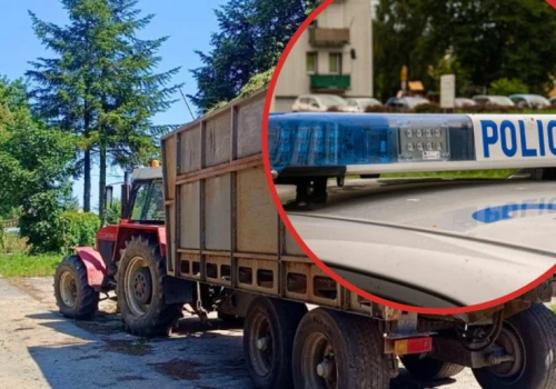 Jechał ciągnikiem z przyczepą bez świateł. Traktorzysta stanie przed sądem