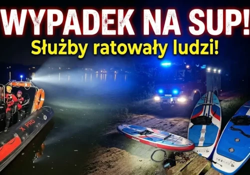 Nocny dramat na jeziorze! Łódź staranowała osoby na SUP-ach i uciekła. Są ranni