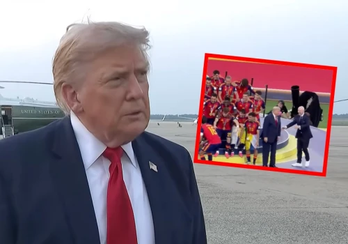 Trump przyszedł na finał i się zaczęło! Wszystko było słychać, TAK przywitali go kibice