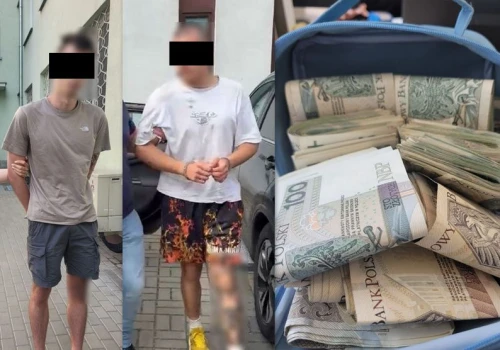 77-latka straciła 80 tys. zł metodą „na wypadek”. Policjanci odzyskali gotówkę, zatrzymali dwóch obywateli Ukrainy