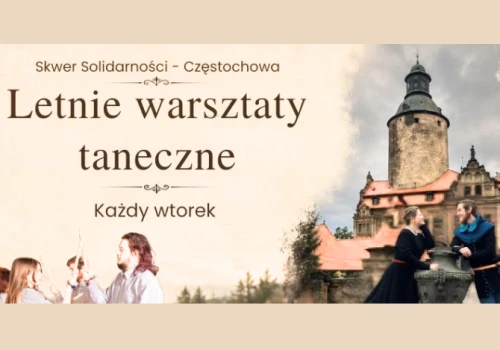 Taniec pod gołym niebem na Skwerze Solidarności w Częstochowie . Wstęp wolny