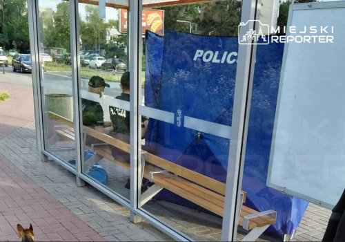 Tragedia na przystanku autobusowym. 96-latek zasłabł i uderzył głową o ławkę. Mężczyzna zginął na miejscu