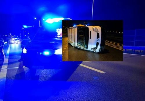 Było za szybko na łuku jezdni. Trzy osoby w szpitalu po wypadku na ekspresówce