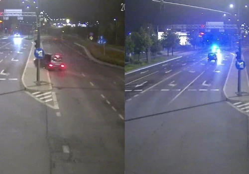 Miał 2 promile i dwa dożywotnie zakazy. Przeleciał przez wysepkę wprost pod radiowóz