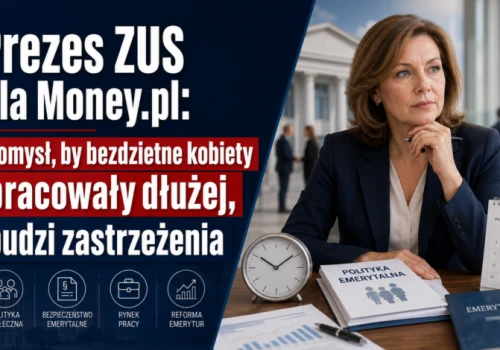 Prezes ZUS dla Money.pl: pomysł, by bezdzietne kobiety pracowały dłużej, budzi zastrzeżenia