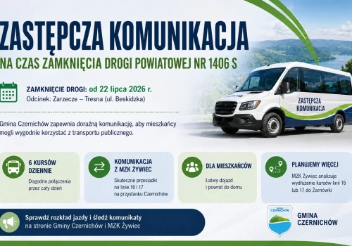Zamknięcie drogi w Zarzeczu. Jak dojechać autobusem do Tresnej Małej?