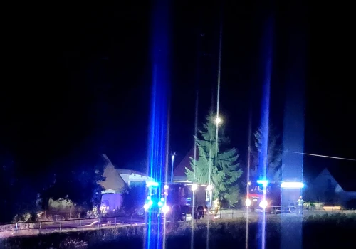 Pożar odpadów plastikowych w Olszanach