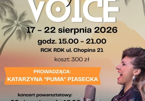 SUNNY VOICE – Katarzyna „Puma” Piasecka zaprasza na warsztaty wokalne w RCK.