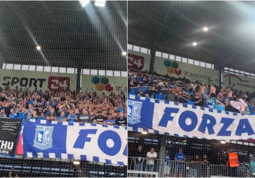 Kibice Lecha przejęli duński stadion. Szaleństwo