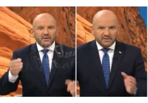 Gosek wygłosił apel i zaśpiewał na antenie. 