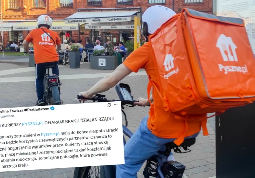PIP i ZUS skontrolują Pyszne.pl po zapowiedziach, że firma zwolni 5000 kurierów, żeby zatrudnić ponownie na gorszych warunkach