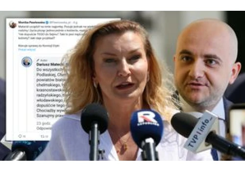 Matecki uderza w Pawłowską. Jest reakcja: 