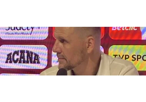 Trener Ante Simundza i Michał Szromnik przed Górnik - Śląsk