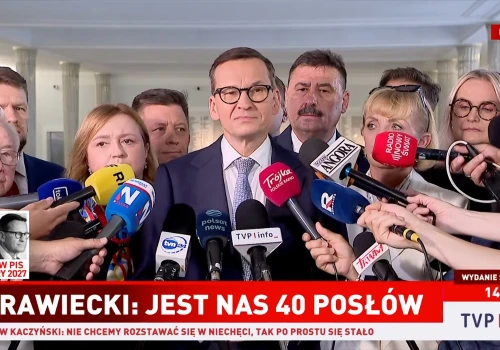 Morawiecki: jest nas 40 posłów, do końca walczyliśmy o jedność