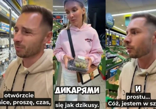 Zszokowani Rosjanie w polskim sklepie. Chcą ponownego otwarcia granic