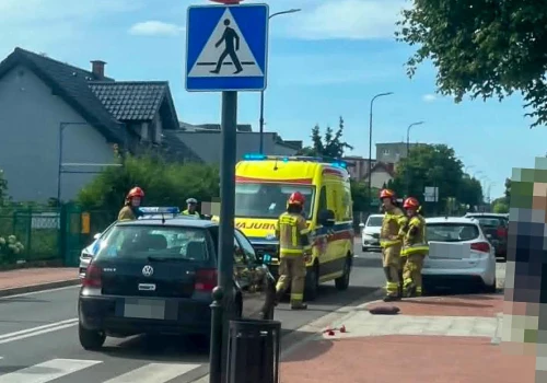Pieszy potrącony na Traugutta