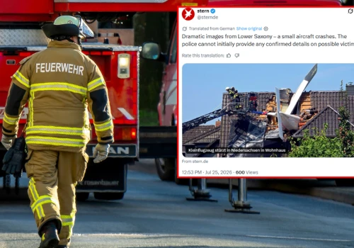 Mały samolot uderzył w dom w Niemczech. Nie żyje jedna osoba