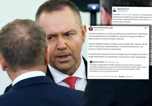 Rząd i prezydent kłócą się w sieci o ceny paliw. 