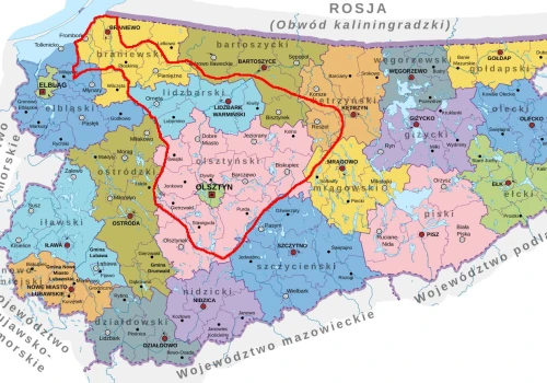 Olsztyn to Warmia. Gdzie przebiega granica pomiędzy Warmią a Mazurami?