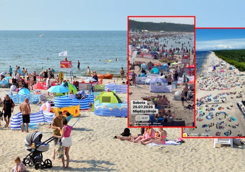 Tłumy nad Bałtykiem. Międzyzdroje przeżywają prawdziwe oblężenie