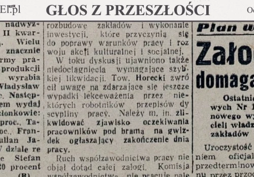Niedociągnięcia wymagające szybkiej likwidacji (Głos z przeszłości, odc. 258)