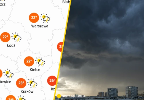 Pogoda stanie się dziś niebezpieczna. W te regiony uderzą gwałtowne burze i ulewy